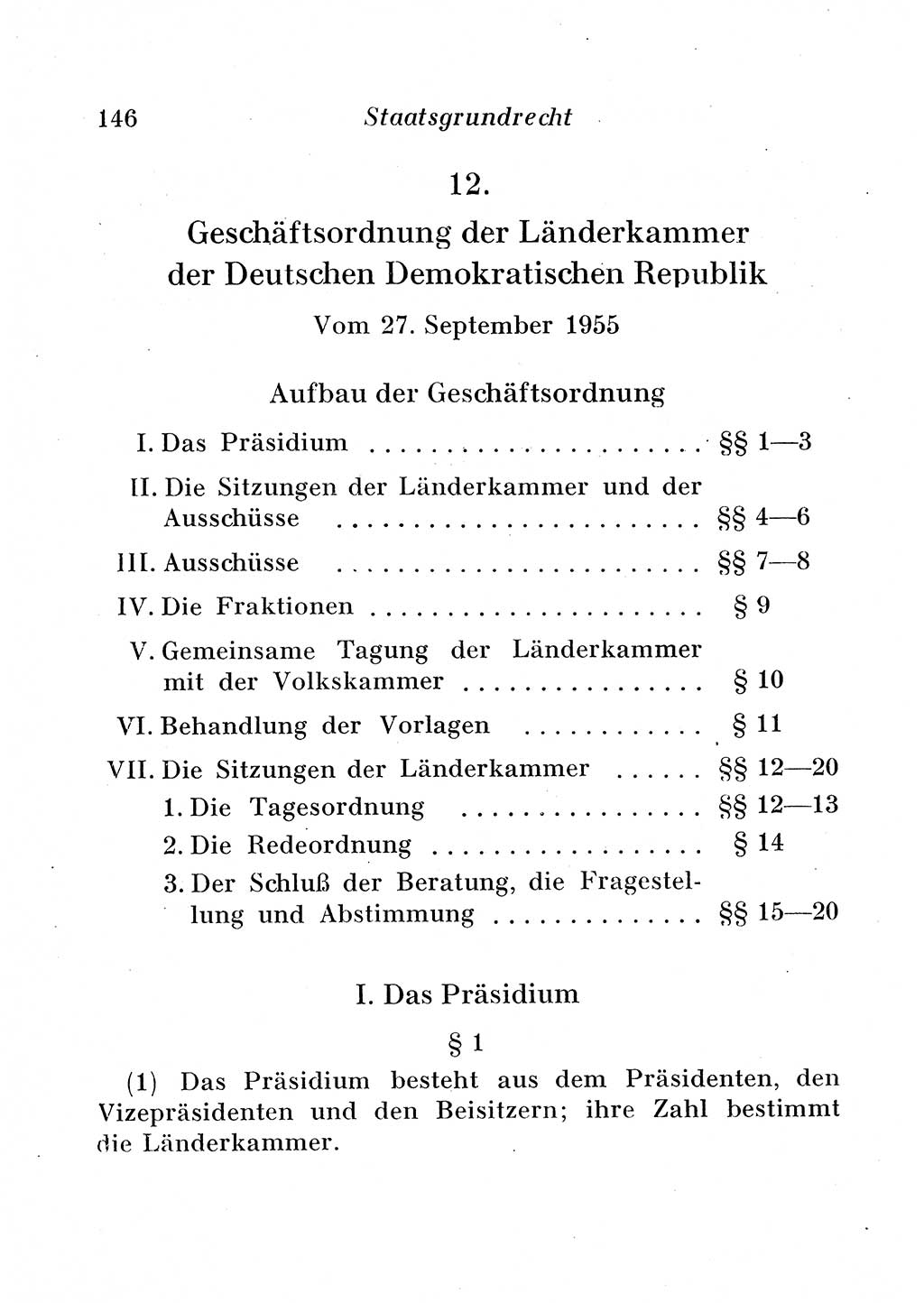 Staats- und verwaltungsrechtliche Gesetze der Deutschen Demokratischen Republik (DDR) 1958, Seite 146 (StVerwR Ges. DDR 1958, S. 146)