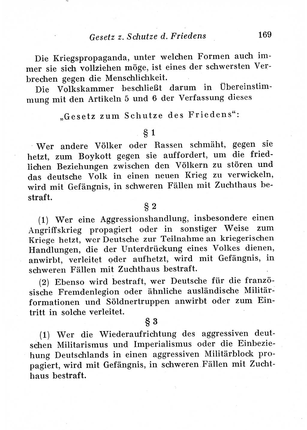 Staats- und verwaltungsrechtliche Gesetze der Deutschen Demokratischen Republik (DDR) 1958, Seite 169 (StVerwR Ges. DDR 1958, S. 169)