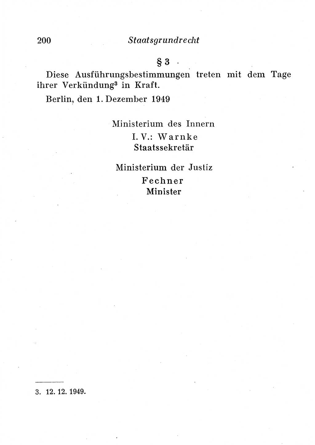 Staats- und verwaltungsrechtliche Gesetze der Deutschen Demokratischen Republik (DDR) 1958, Seite 200 (StVerwR Ges. DDR 1958, S. 200)