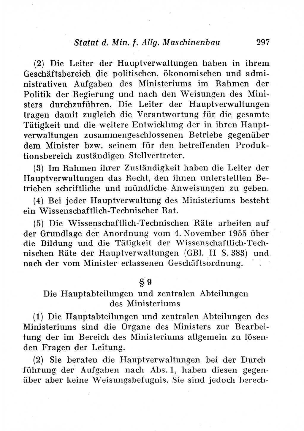 Staats- und verwaltungsrechtliche Gesetze der Deutschen Demokratischen Republik (DDR) 1958, Seite 297 (StVerwR Ges. DDR 1958, S. 297)