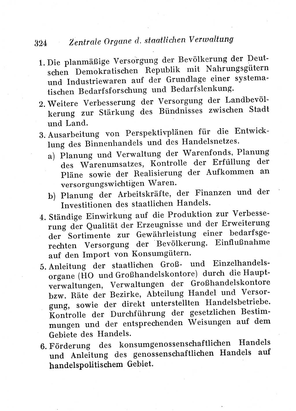 Staats- und verwaltungsrechtliche Gesetze der Deutschen Demokratischen Republik (DDR) 1958, Seite 324 (StVerwR Ges. DDR 1958, S. 324)