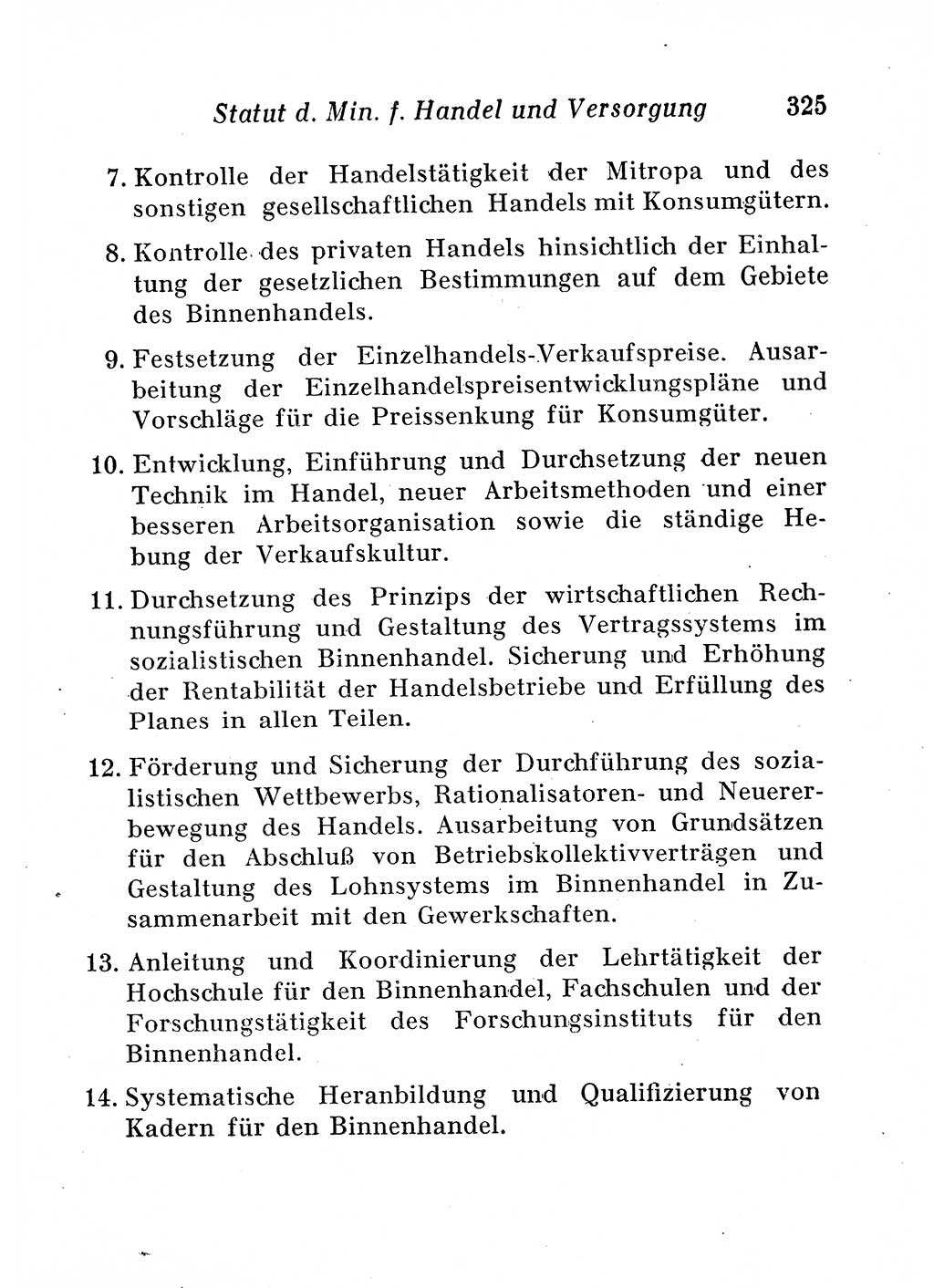 Staats- und verwaltungsrechtliche Gesetze der Deutschen Demokratischen Republik (DDR) 1958, Seite 325 (StVerwR Ges. DDR 1958, S. 325)