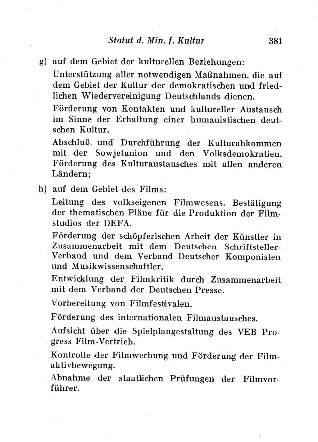 Staats- und verwaltungsrechtliche Gesetze der Deutschen Demokratischen Republik (DDR) 1958, Seite 381 (StVerwR Ges. DDR 1958, S. 381)