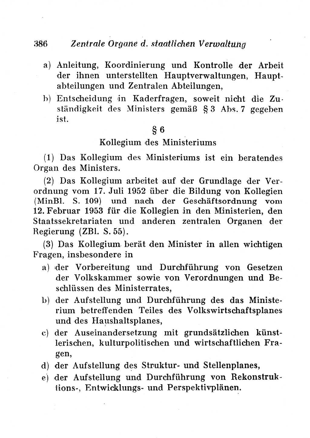 Staats- und verwaltungsrechtliche Gesetze der Deutschen Demokratischen Republik (DDR) 1958, Seite 386 (StVerwR Ges. DDR 1958, S. 386)