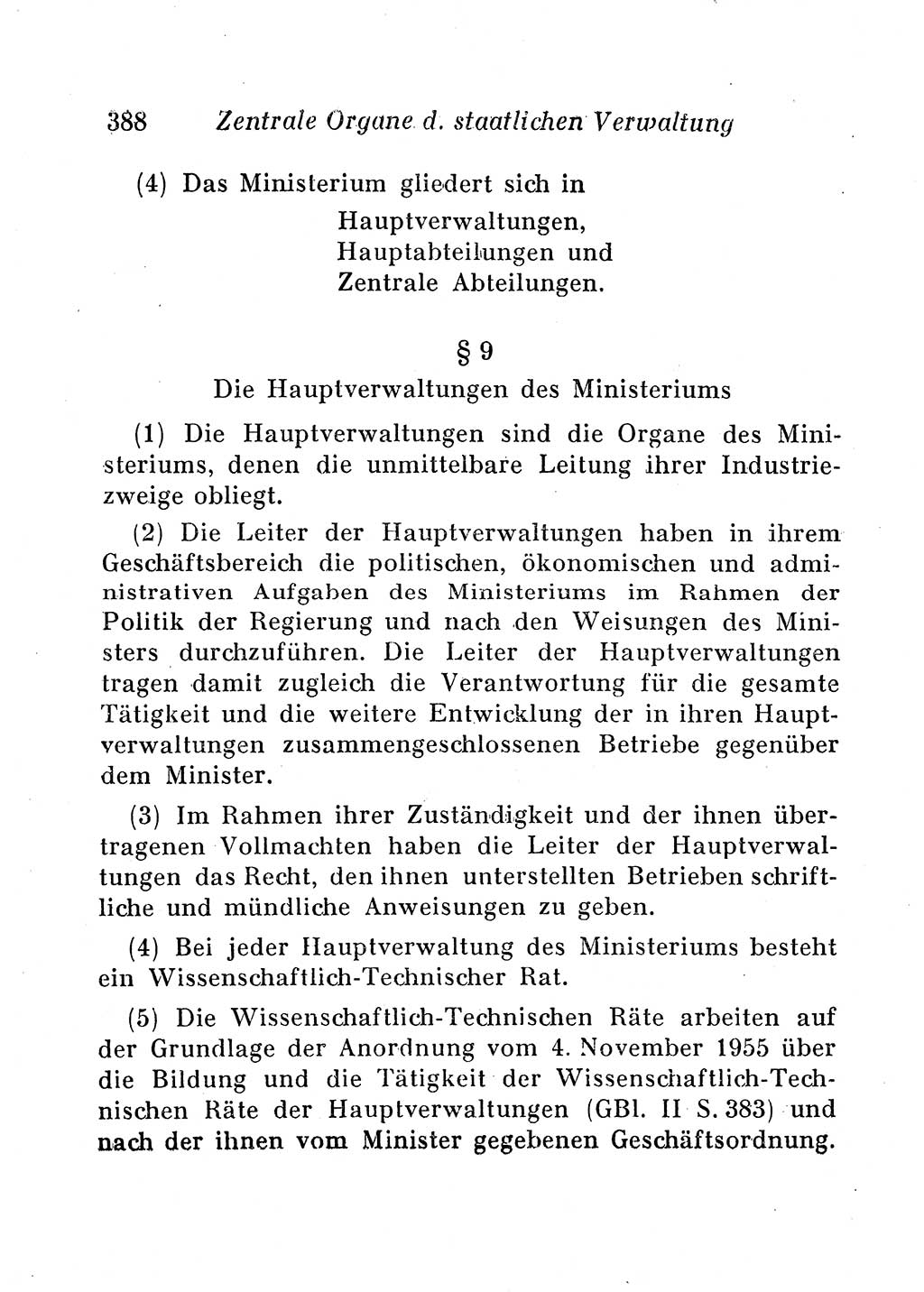 Staats- und verwaltungsrechtliche Gesetze der Deutschen Demokratischen Republik (DDR) 1958, Seite 388 (StVerwR Ges. DDR 1958, S. 388)