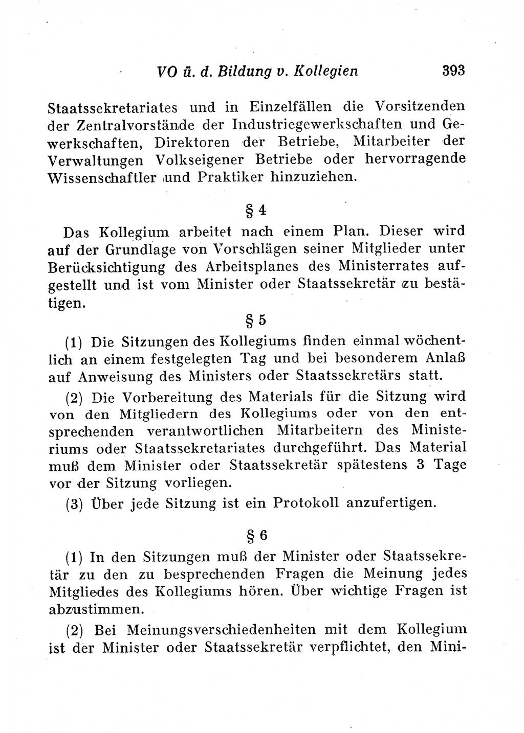 Staats- und verwaltungsrechtliche Gesetze der Deutschen Demokratischen Republik (DDR) 1958, Seite 393 (StVerwR Ges. DDR 1958, S. 393)