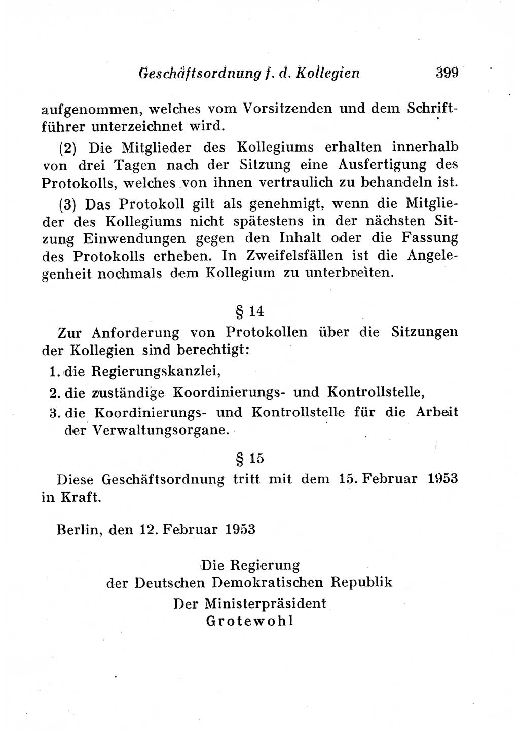 Staats- und verwaltungsrechtliche Gesetze der Deutschen Demokratischen Republik (DDR) 1958, Seite 399 (StVerwR Ges. DDR 1958, S. 399)