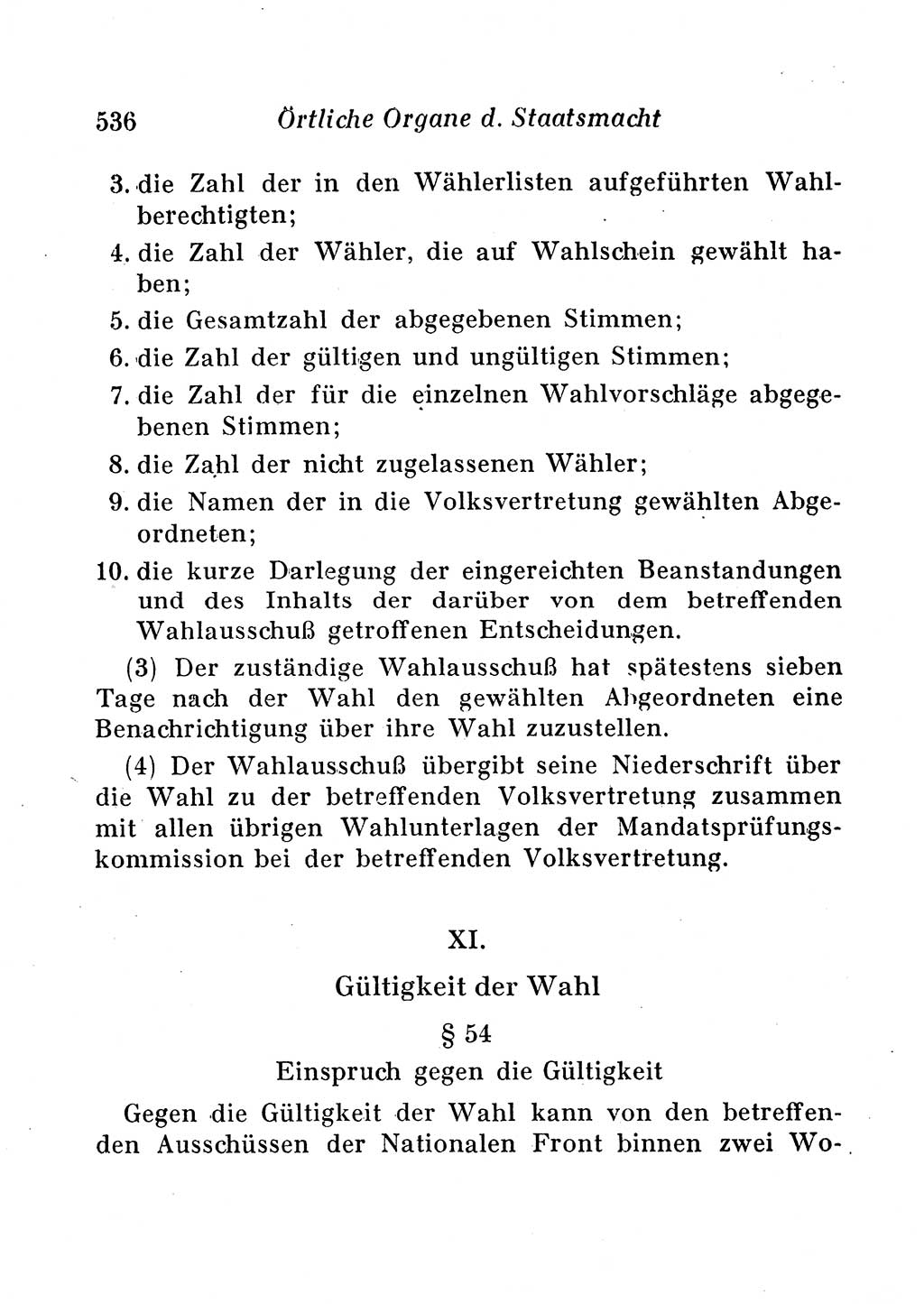 Staats- und verwaltungsrechtliche Gesetze der Deutschen Demokratischen Republik (DDR) 1958, Seite 536 (StVerwR Ges. DDR 1958, S. 536)