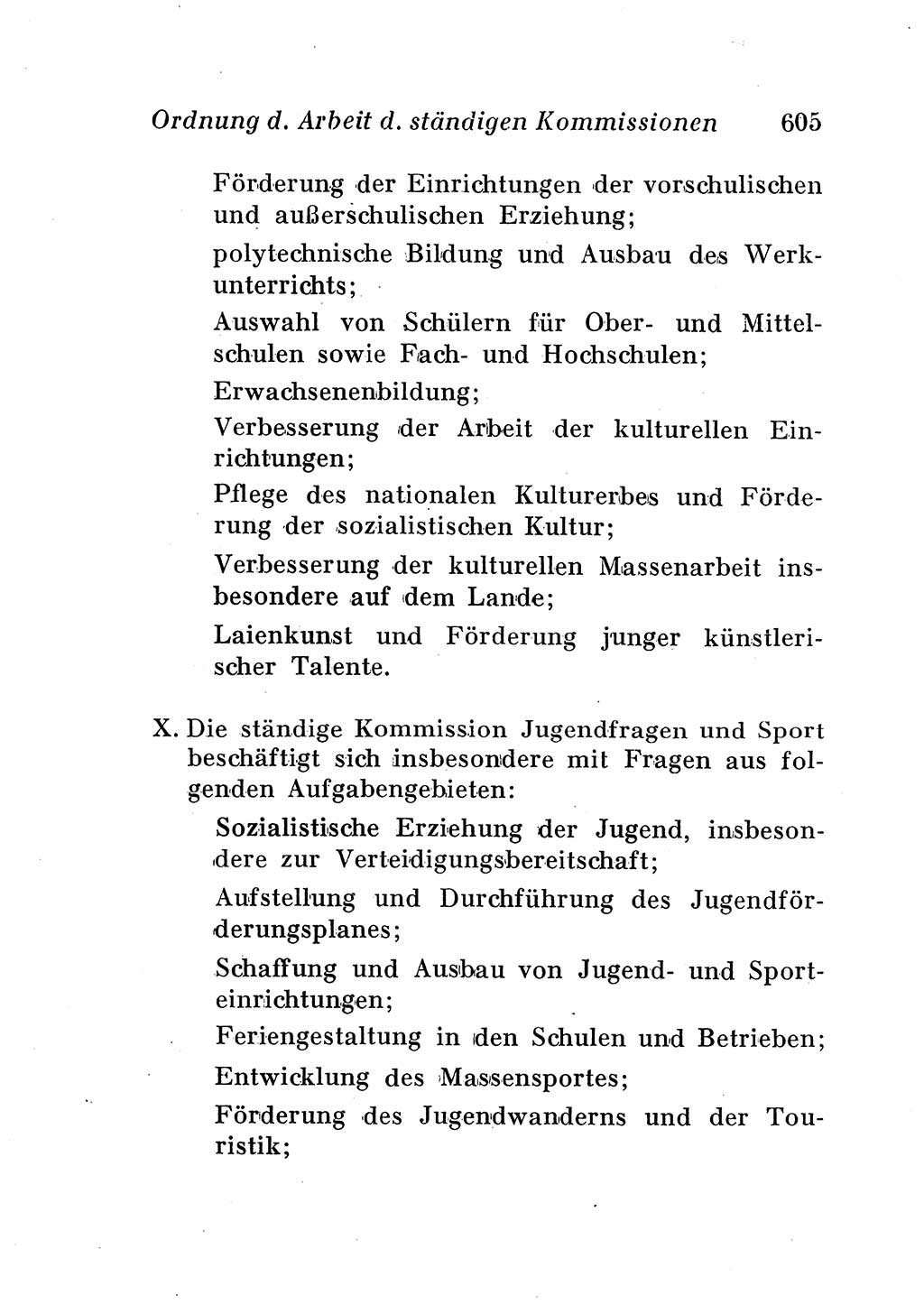 Staats- und verwaltungsrechtliche Gesetze der Deutschen Demokratischen Republik (DDR) 1958, Seite 605 (StVerwR Ges. DDR 1958, S. 605)