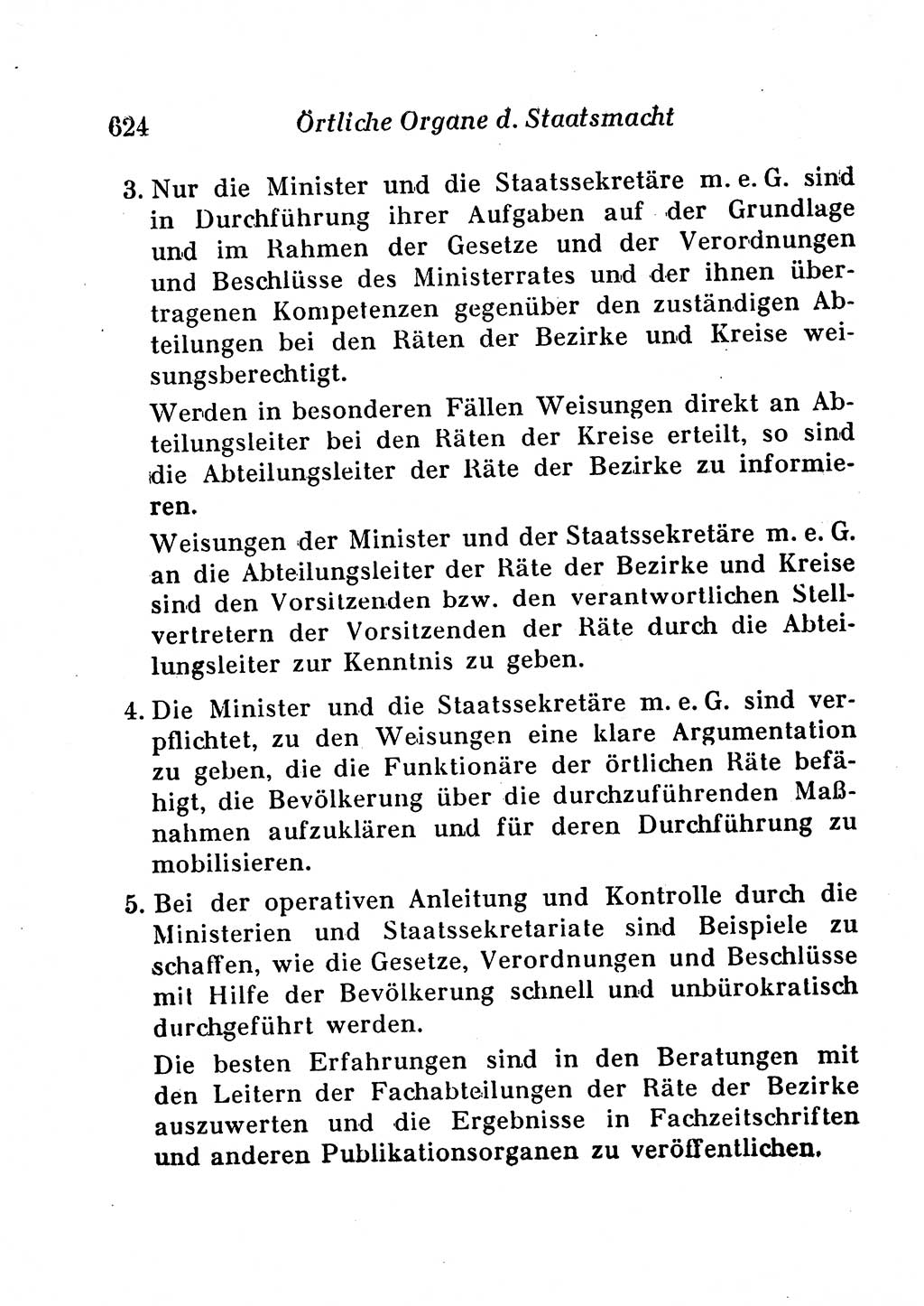 Staats- und verwaltungsrechtliche Gesetze der Deutschen Demokratischen Republik (DDR) 1958, Seite 624 (StVerwR Ges. DDR 1958, S. 624)