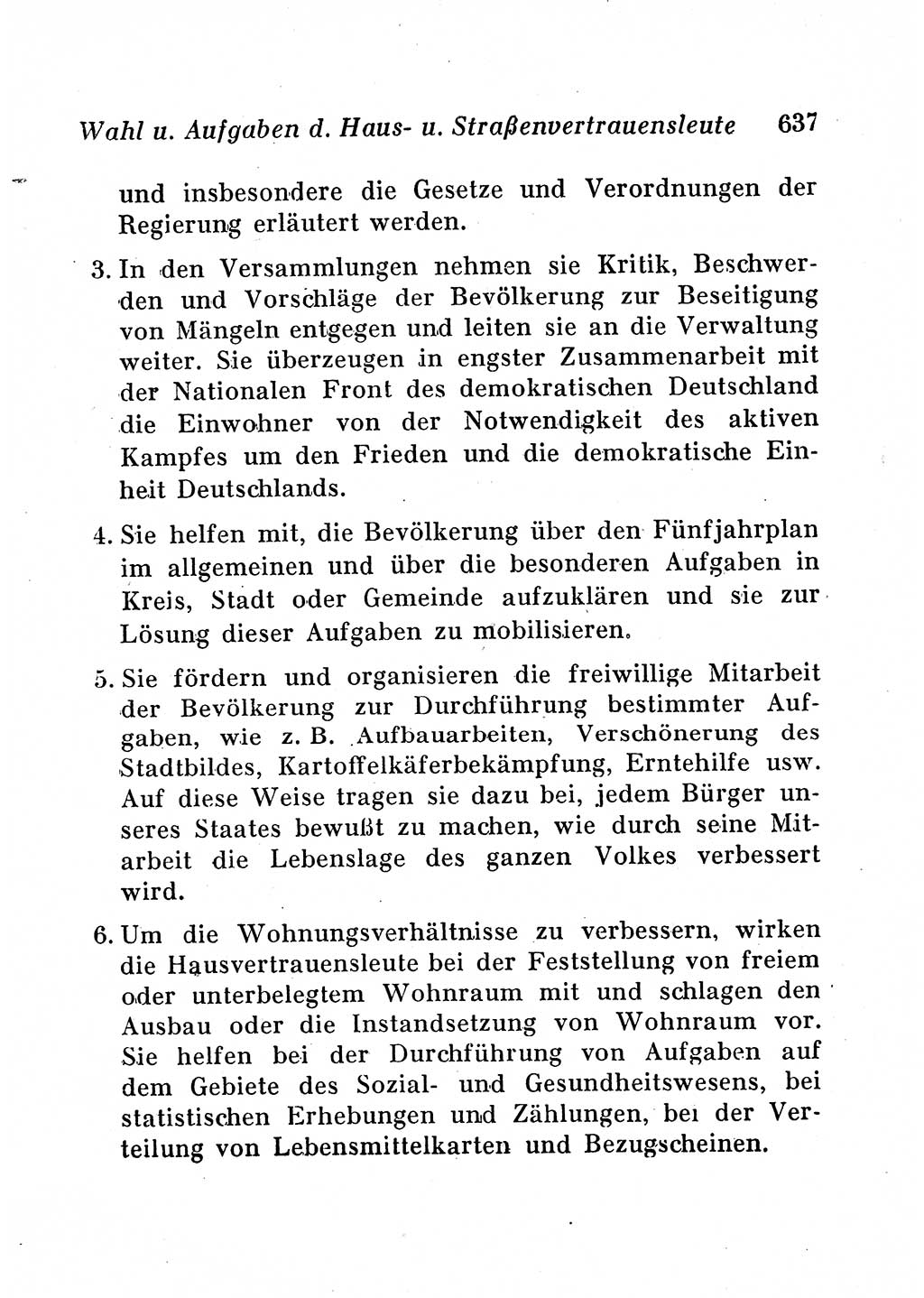 Staats- und verwaltungsrechtliche Gesetze der Deutschen Demokratischen Republik (DDR) 1958, Seite 637 (StVerwR Ges. DDR 1958, S. 637)