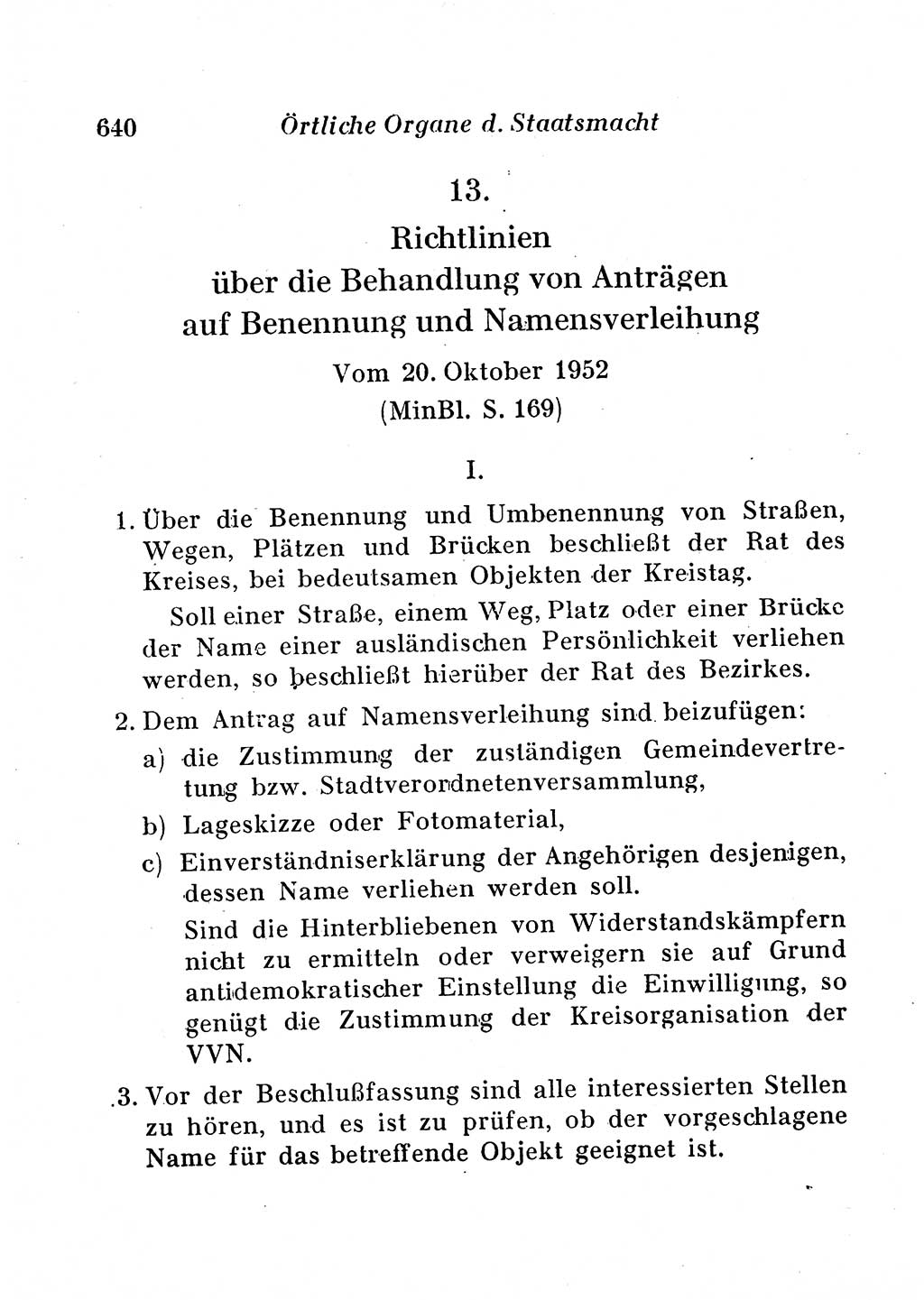 Staats- und verwaltungsrechtliche Gesetze der Deutschen Demokratischen Republik (DDR) 1958, Seite 640 (StVerwR Ges. DDR 1958, S. 640)