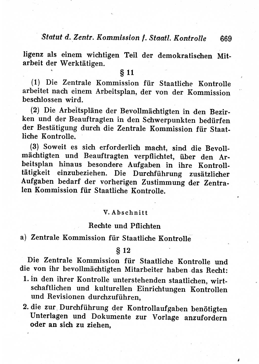 Staats- und verwaltungsrechtliche Gesetze der Deutschen Demokratischen Republik (DDR) 1958, Seite 669 (StVerwR Ges. DDR 1958, S. 669)