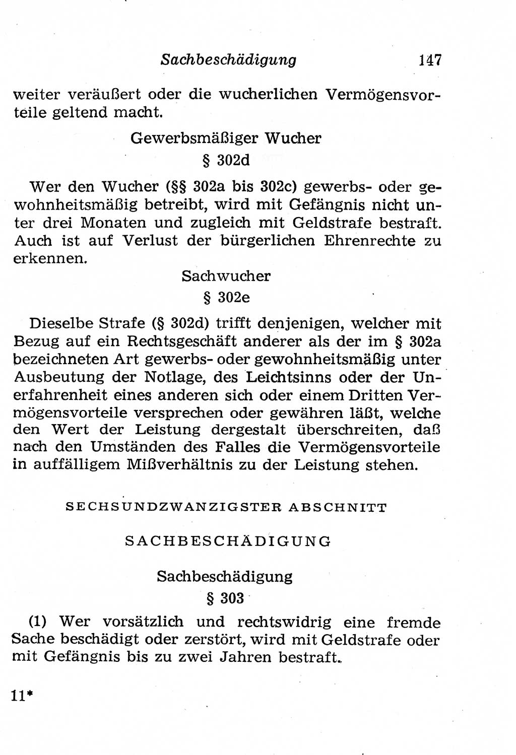 Strafgesetzbuch (StGB) und andere Strafgesetze [Deutsche Demokratische Republik (DDR)] 1958, Seite 147 (StGB Strafges. DDR 1958, S. 147)