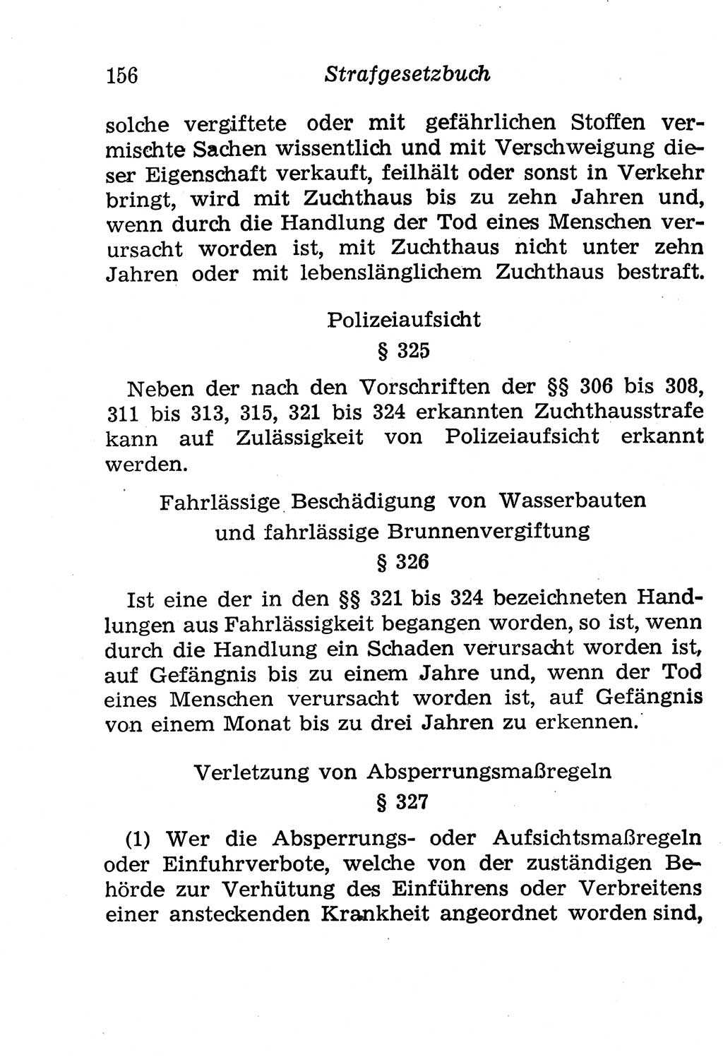 Strafgesetzbuch (StGB) und andere Strafgesetze [Deutsche Demokratische Republik (DDR)] 1958, Seite 156 (StGB Strafges. DDR 1958, S. 156)