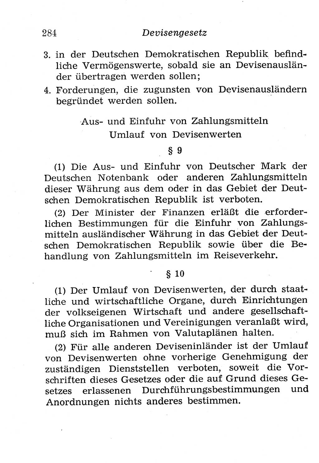 Strafgesetzbuch (StGB) und andere Strafgesetze [Deutsche Demokratische Republik (DDR)] 1958, Seite 284 (StGB Strafges. DDR 1958, S. 284)