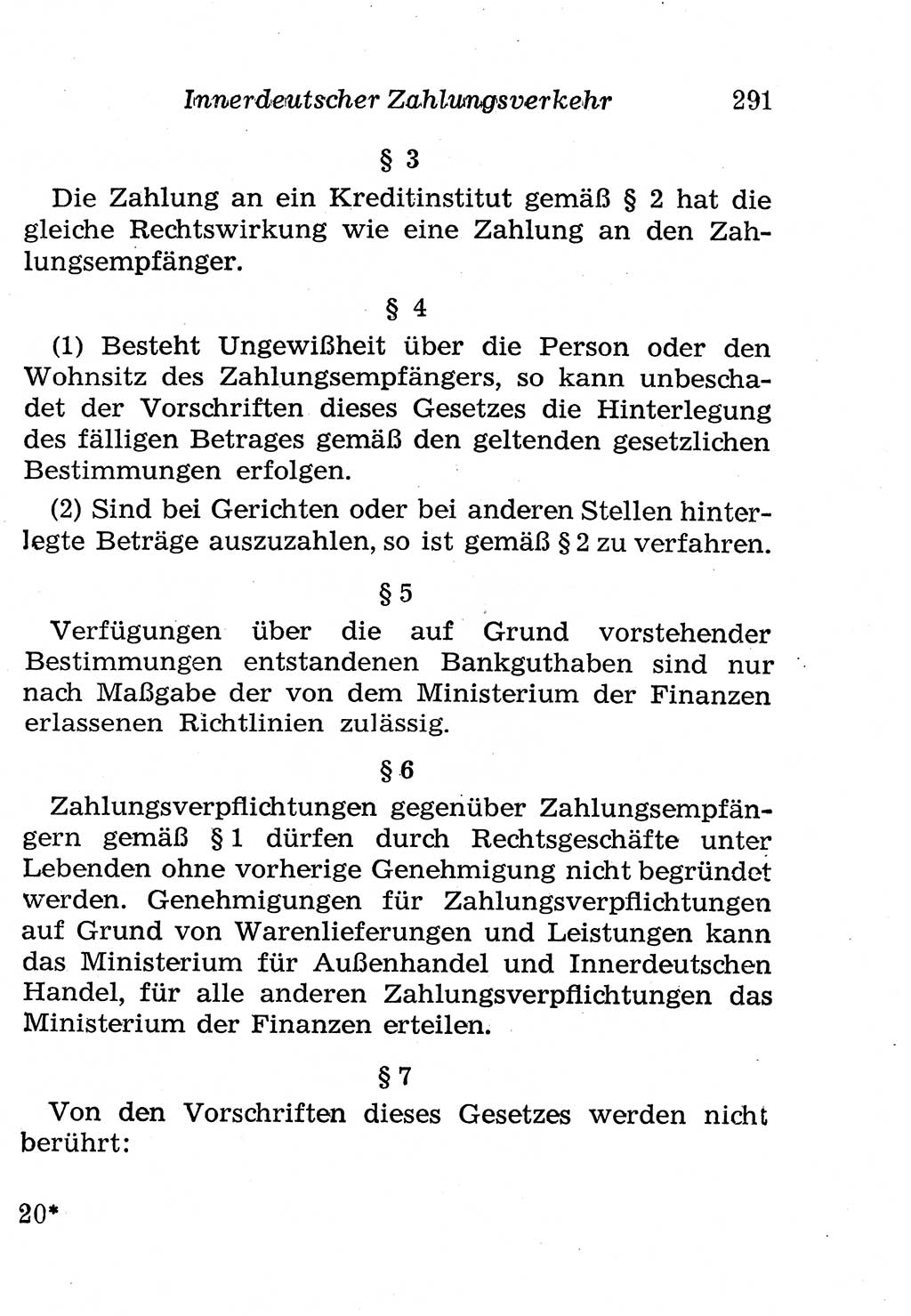 Strafgesetzbuch (StGB) und andere Strafgesetze [Deutsche Demokratische Republik (DDR)] 1958, Seite 291 (StGB Strafges. DDR 1958, S. 291)