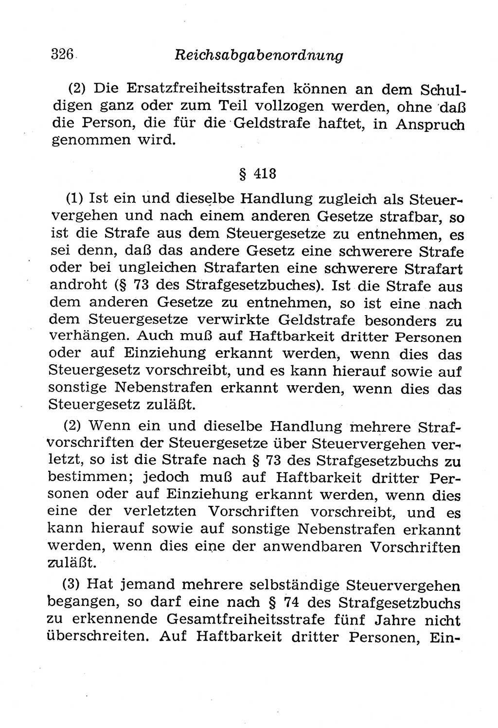 Strafgesetzbuch (StGB) und andere Strafgesetze [Deutsche Demokratische Republik (DDR)] 1958, Seite 326 (StGB Strafges. DDR 1958, S. 326)