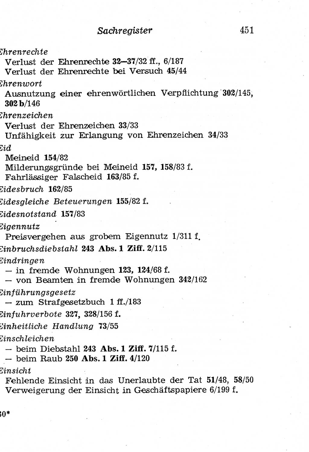 Strafgesetzbuch (StGB) und andere Strafgesetze [Deutsche Demokratische Republik (DDR)] 1958, Seite 451 (StGB Strafges. DDR 1958, S. 451)