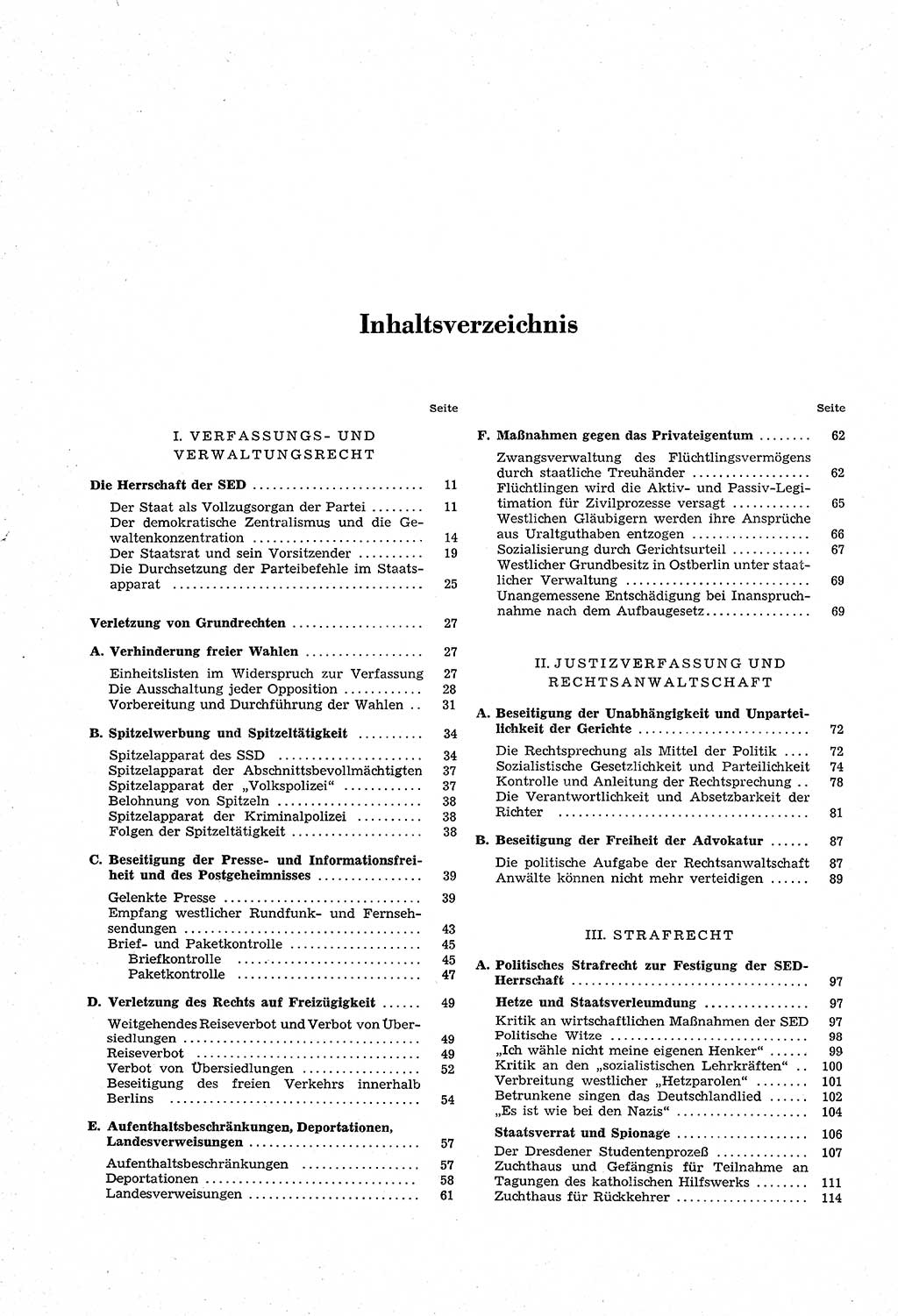 Unrecht als System, Dokumente über planmäßige Rechtsverletzungen in der Sowjetzone Deutschlands, zusammengestellt vom Untersuchungsausschuß Freiheitlicher Juristen (UFJ), Teil Ⅳ 1958-1961, herausgegeben vom Bundesministerium für gesamtdeutsche Fragen, Bonn und Berlin 1962, Seite 5 (Unr. Syst. 1958-1961, S. 5)