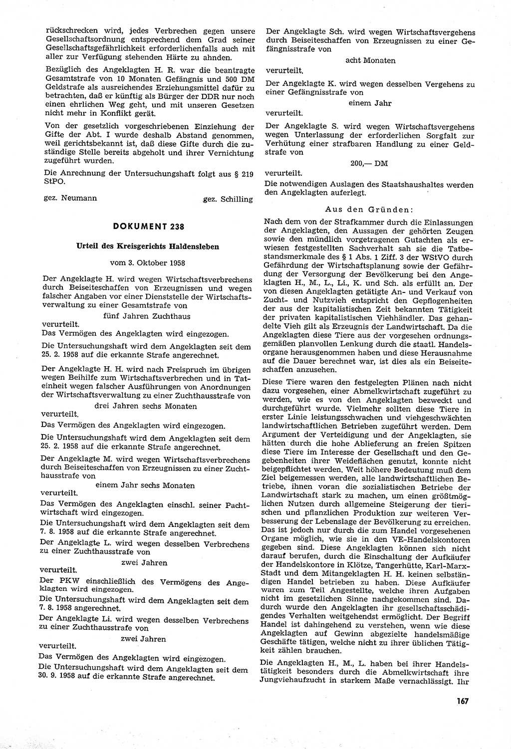 Unrecht als System, Dokumente über planmäßige Rechtsverletzungen in der Sowjetzone Deutschlands, zusammengestellt vom Untersuchungsausschuß Freiheitlicher Juristen (UFJ), Teil Ⅳ 1958-1961, herausgegeben vom Bundesministerium für gesamtdeutsche Fragen, Bonn und Berlin 1962, Seite 167 (Unr. Syst. 1958-1961, S. 167)