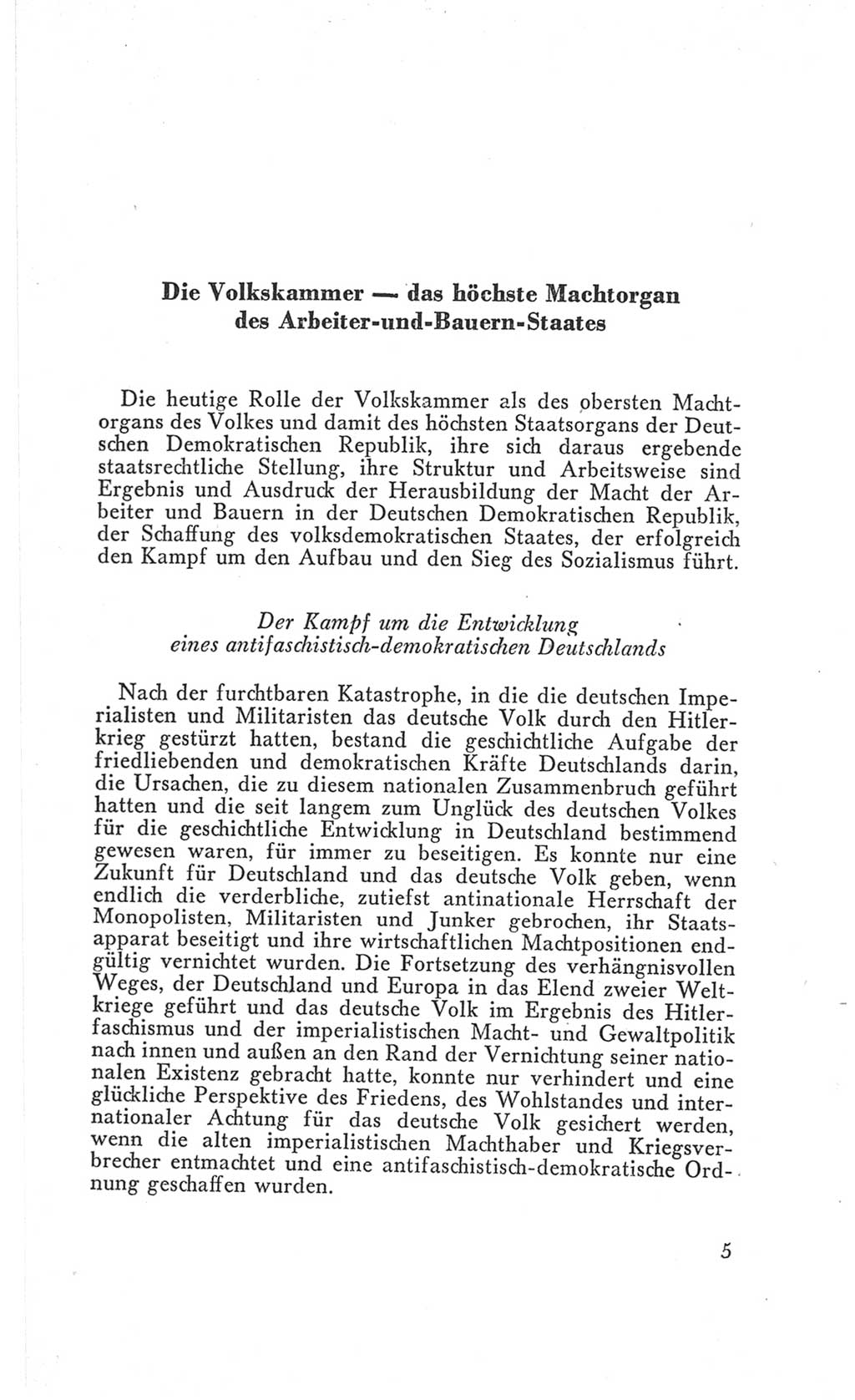 Handbuch der Volkskammer (VK) der Deutschen Demokratischen Republik (DDR), 3. Wahlperiode 1958-1963, Seite 5 (Hdb. VK. DDR 3. WP. 1958-1963, S. 5)