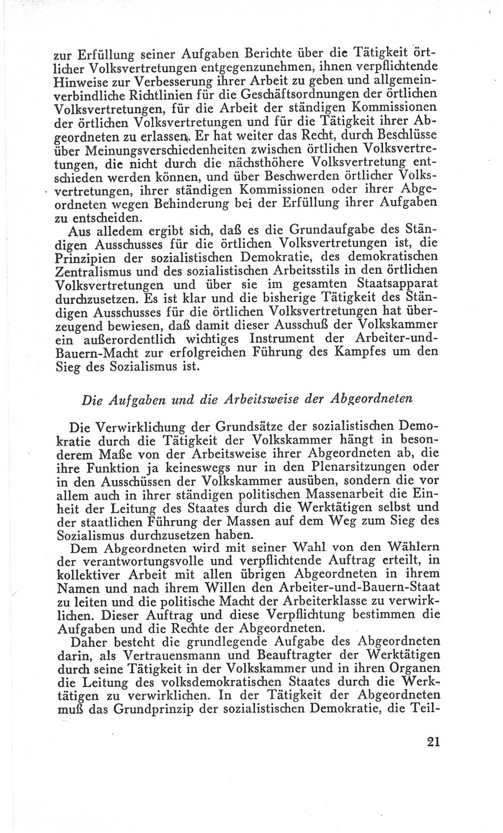 Handbuch der Volkskammer (VK) der Deutschen Demokratischen Republik (DDR), 3. Wahlperiode 1958-1963, Seite 21 (Hdb. VK. DDR 3. WP. 1958-1963, S. 21)