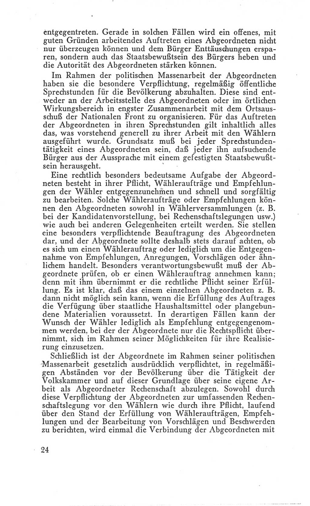 Handbuch der Volkskammer (VK) der Deutschen Demokratischen Republik (DDR), 3. Wahlperiode 1958-1963, Seite 24 (Hdb. VK. DDR 3. WP. 1958-1963, S. 24)