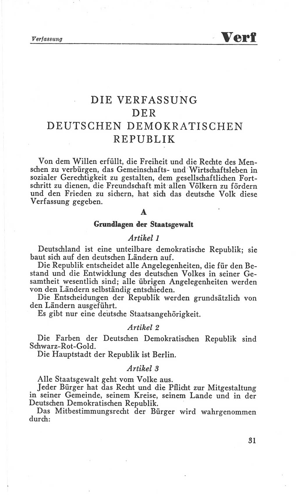 Handbuch der Volkskammer (VK) der Deutschen Demokratischen Republik (DDR), 3. Wahlperiode 1958-1963, Seite 31 (Hdb. VK. DDR 3. WP. 1958-1963, S. 31)