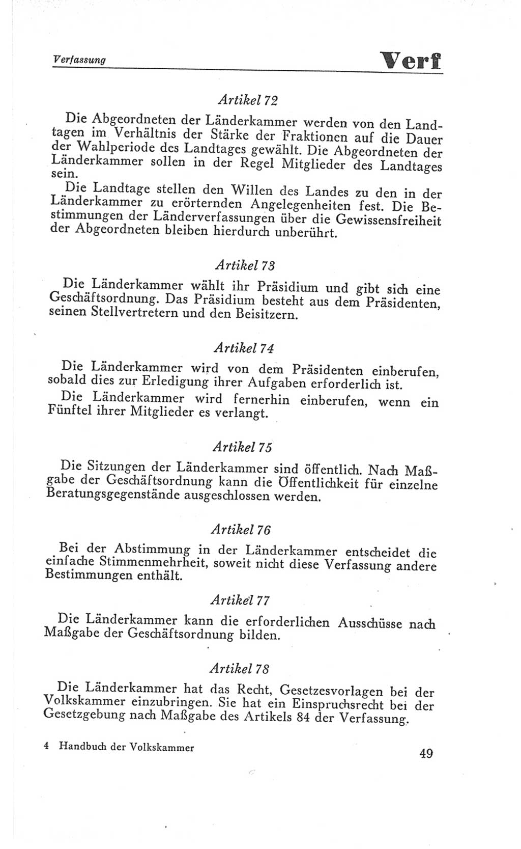 Handbuch der Volkskammer (VK) der Deutschen Demokratischen Republik (DDR), 3. Wahlperiode 1958-1963, Seite 49 (Hdb. VK. DDR 3. WP. 1958-1963, S. 49)