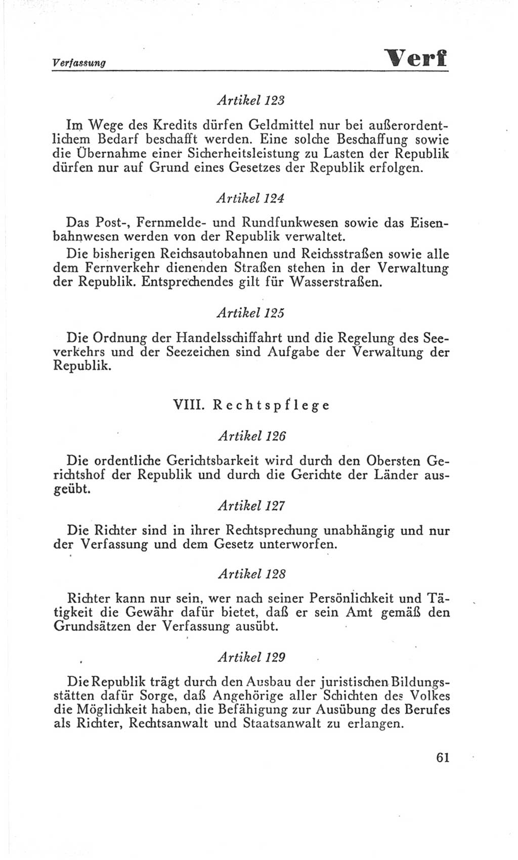 Handbuch der Volkskammer (VK) der Deutschen Demokratischen Republik (DDR), 3. Wahlperiode 1958-1963, Seite 61 (Hdb. VK. DDR 3. WP. 1958-1963, S. 61)
