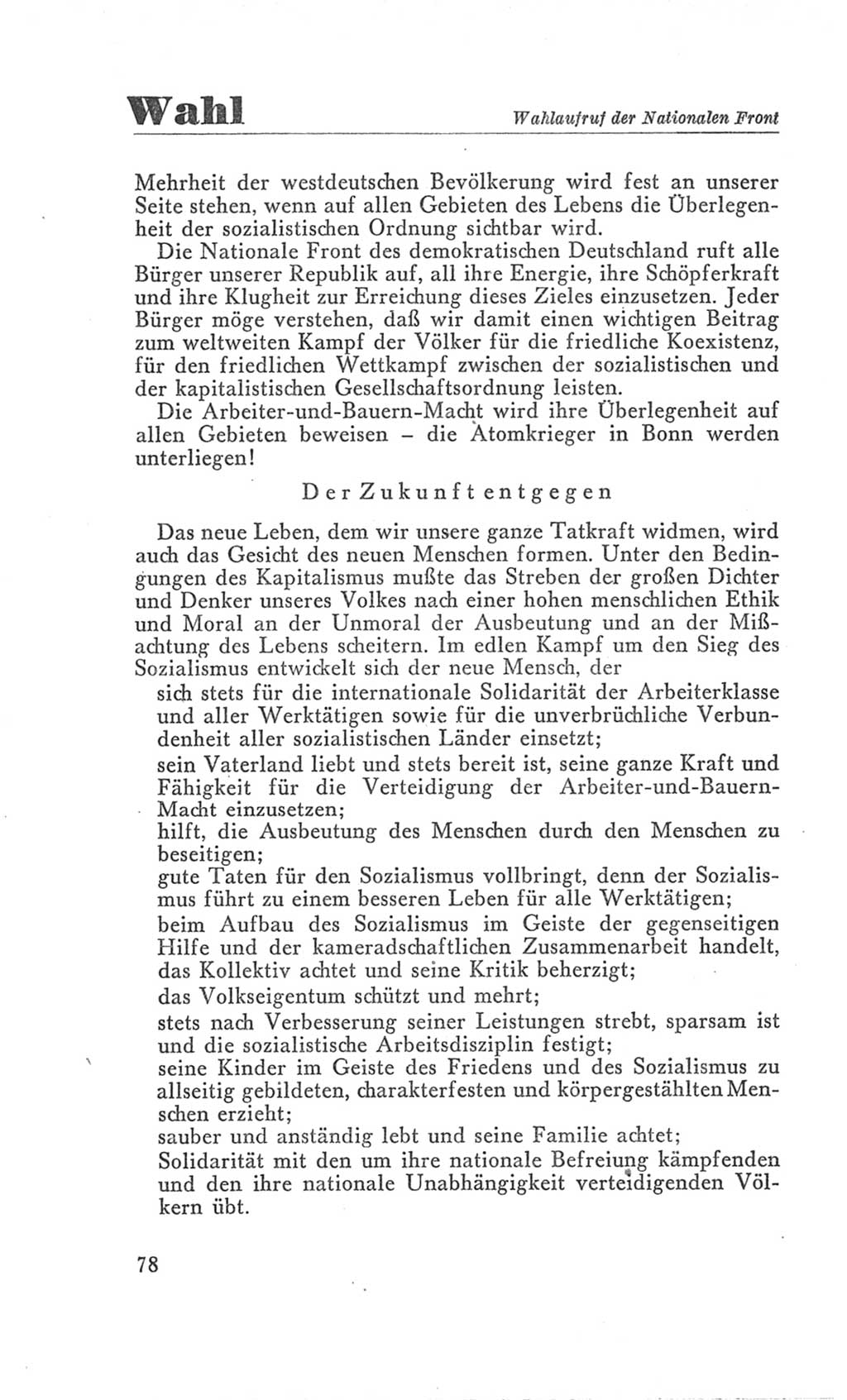 Handbuch der Volkskammer (VK) der Deutschen Demokratischen Republik (DDR), 3. Wahlperiode 1958-1963, Seite 78 (Hdb. VK. DDR 3. WP. 1958-1963, S. 78)