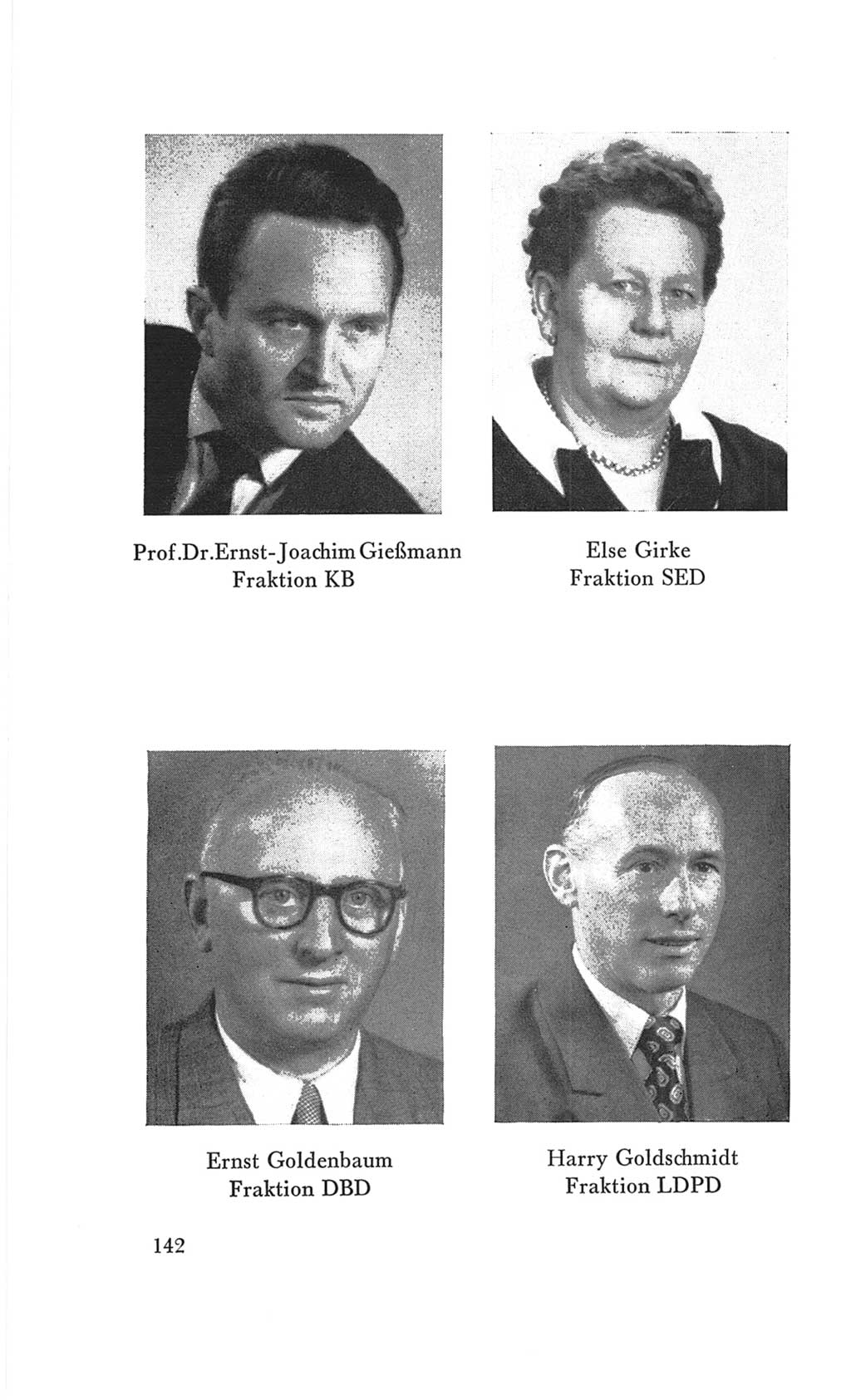 Handbuch der Volkskammer (VK) der Deutschen Demokratischen Republik (DDR), 3. Wahlperiode 1958-1963, Seite 142 (Hdb. VK. DDR 3. WP. 1958-1963, S. 142)