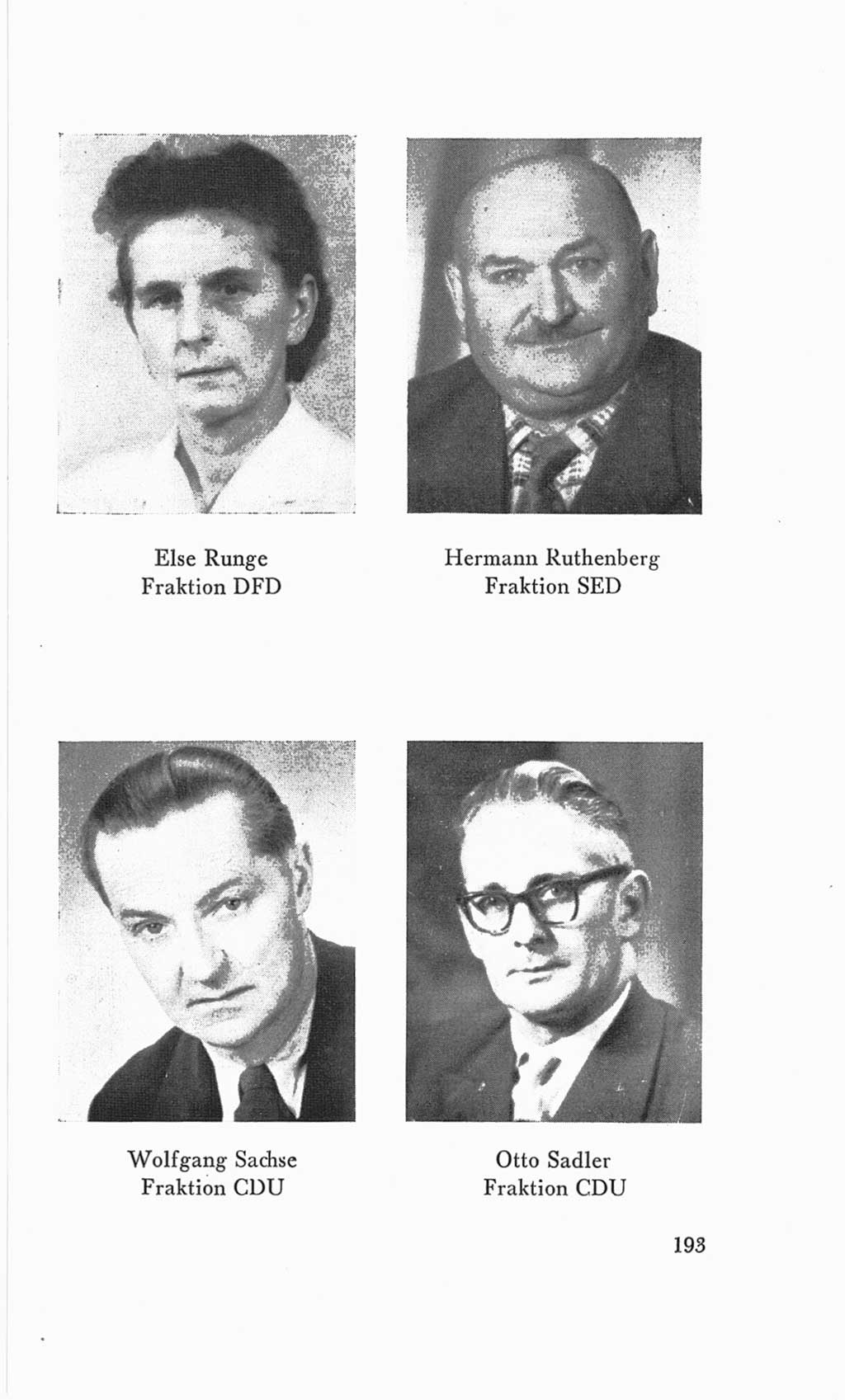 Handbuch der Volkskammer (VK) der Deutschen Demokratischen Republik (DDR), 3. Wahlperiode 1958-1963, Seite 193 (Hdb. VK. DDR 3. WP. 1958-1963, S. 193)