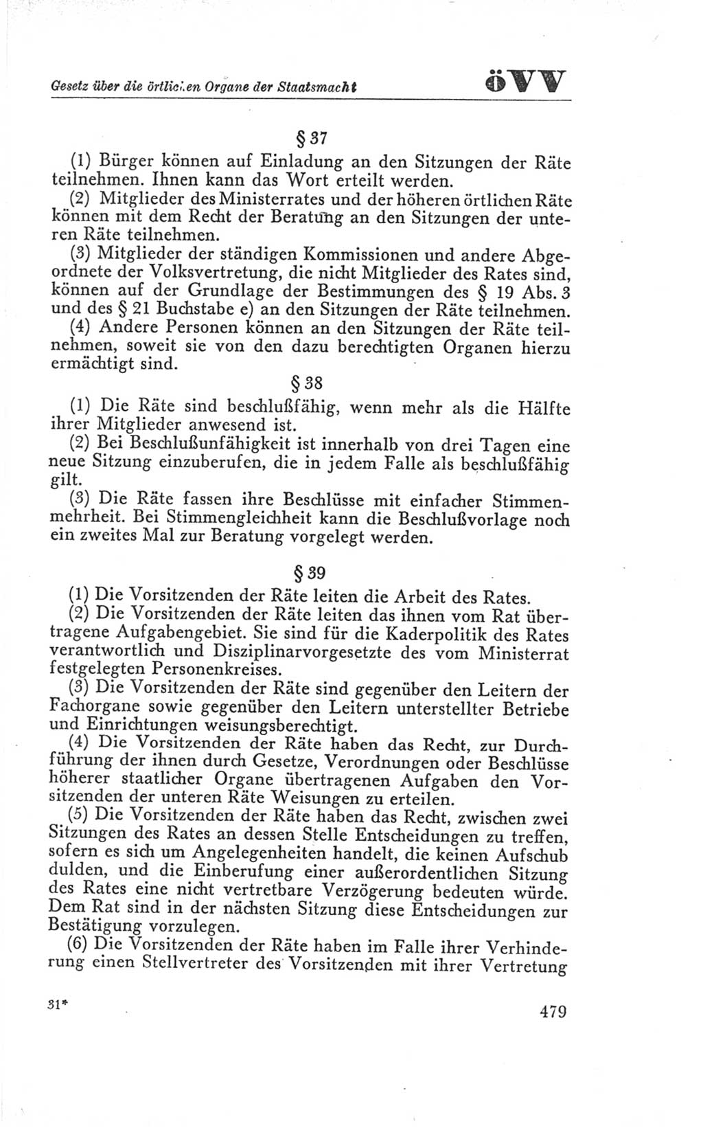 Handbuch der Volkskammer (VK) der Deutschen Demokratischen Republik (DDR), 3. Wahlperiode 1958-1963, Seite 479 (Hdb. VK. DDR 3. WP. 1958-1963, S. 479)
