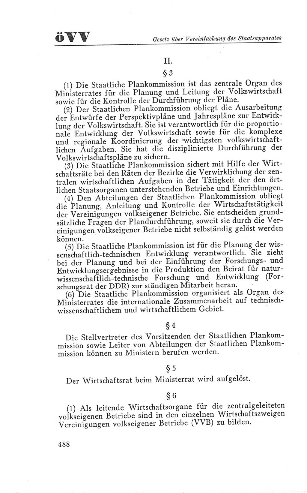 Handbuch der Volkskammer (VK) der Deutschen Demokratischen Republik (DDR), 3. Wahlperiode 1958-1963, Seite 488 (Hdb. VK. DDR 3. WP. 1958-1963, S. 488)