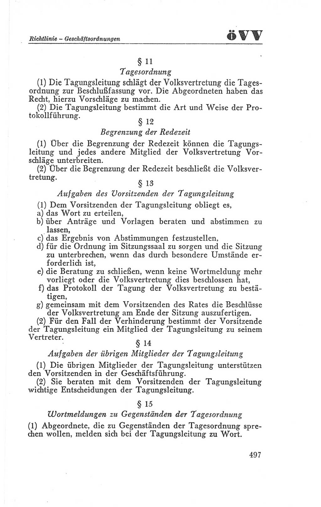 Handbuch der Volkskammer (VK) der Deutschen Demokratischen Republik (DDR), 3. Wahlperiode 1958-1963, Seite 497 (Hdb. VK. DDR 3. WP. 1958-1963, S. 497)