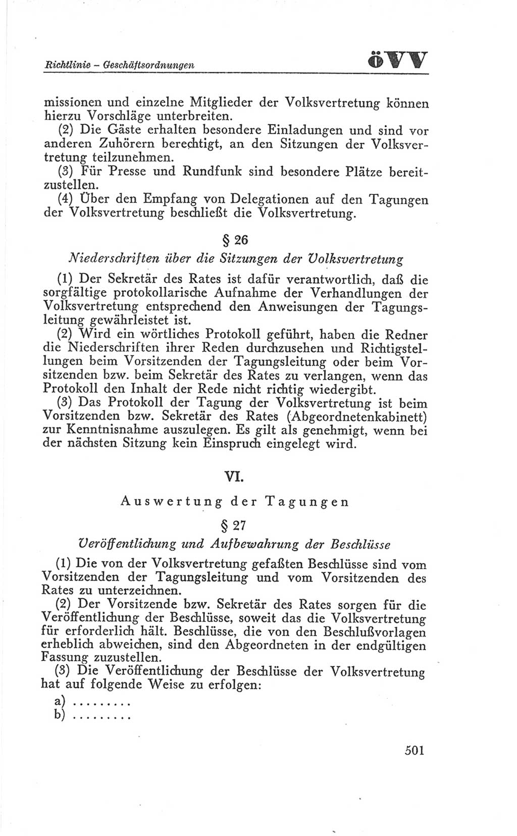 Handbuch der Volkskammer (VK) der Deutschen Demokratischen Republik (DDR), 3. Wahlperiode 1958-1963, Seite 501 (Hdb. VK. DDR 3. WP. 1958-1963, S. 501)