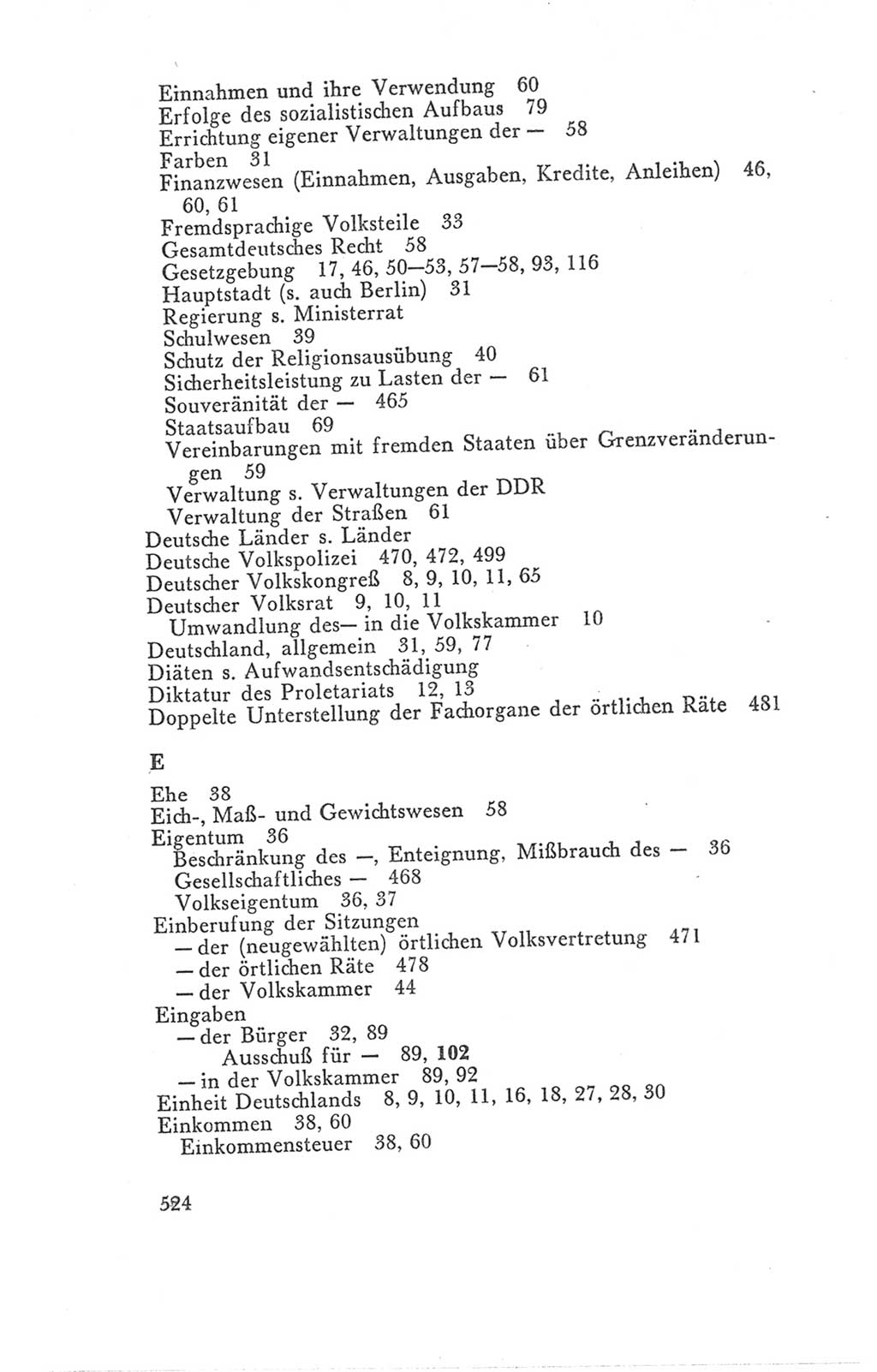 Handbuch der Volkskammer (VK) der Deutschen Demokratischen Republik (DDR), 3. Wahlperiode 1958-1963, Seite 524 (Hdb. VK. DDR 3. WP. 1958-1963, S. 524)