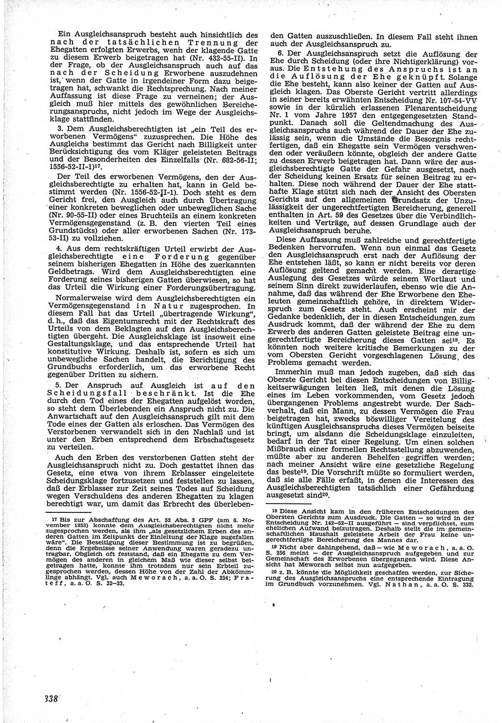 Neue Justiz (NJ), Zeitschrift für Recht und Rechtswissenschaft [Deutsche Demokratische Republik (DDR)], 12. Jahrgang 1958, Seite 338 (NJ DDR 1958, S. 338)
