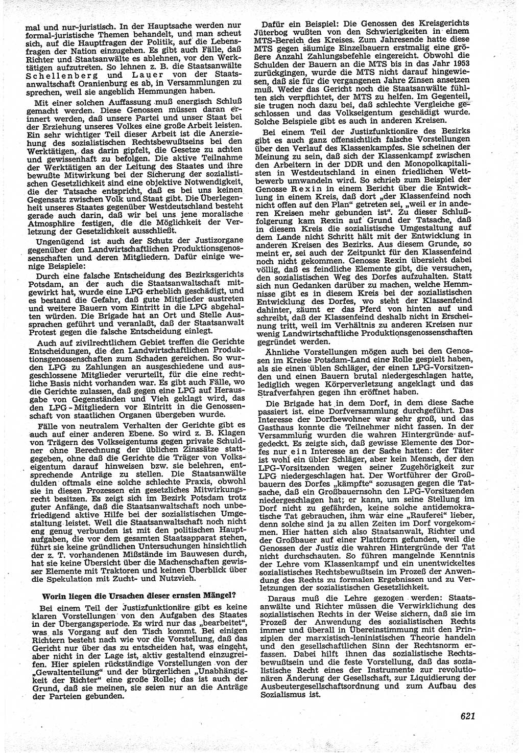 Neue Justiz (NJ), Zeitschrift für Recht und Rechtswissenschaft [Deutsche Demokratische Republik (DDR)], 12. Jahrgang 1958, Seite 621 (NJ DDR 1958, S. 621)