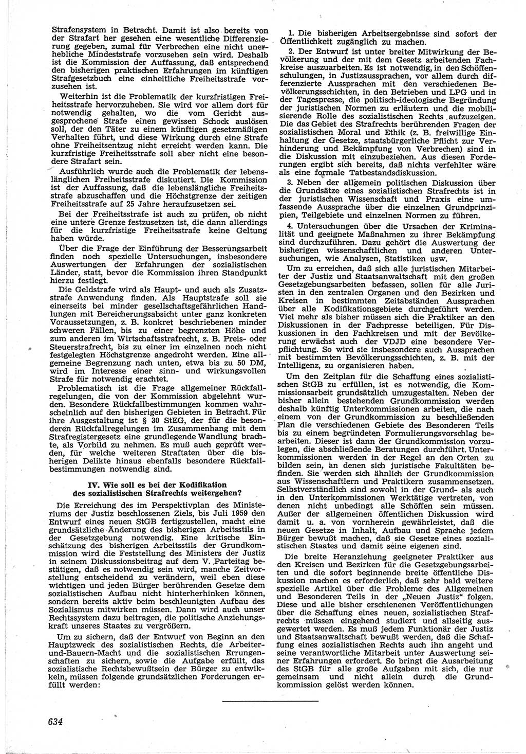 Neue Justiz (NJ), Zeitschrift für Recht und Rechtswissenschaft [Deutsche Demokratische Republik (DDR)], 12. Jahrgang 1958, Seite 634 (NJ DDR 1958, S. 634)