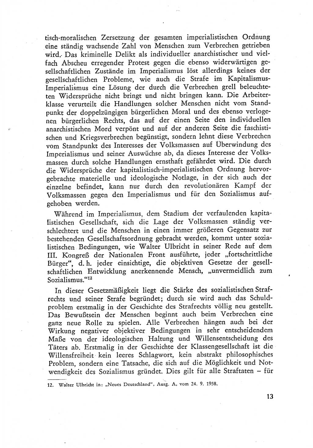 Beiträge zum Strafrecht [Deutsche Demokratische Republik (DDR)] 1959, Seite 13 (Beitr. Strafr. DDR 1959, S. 13)