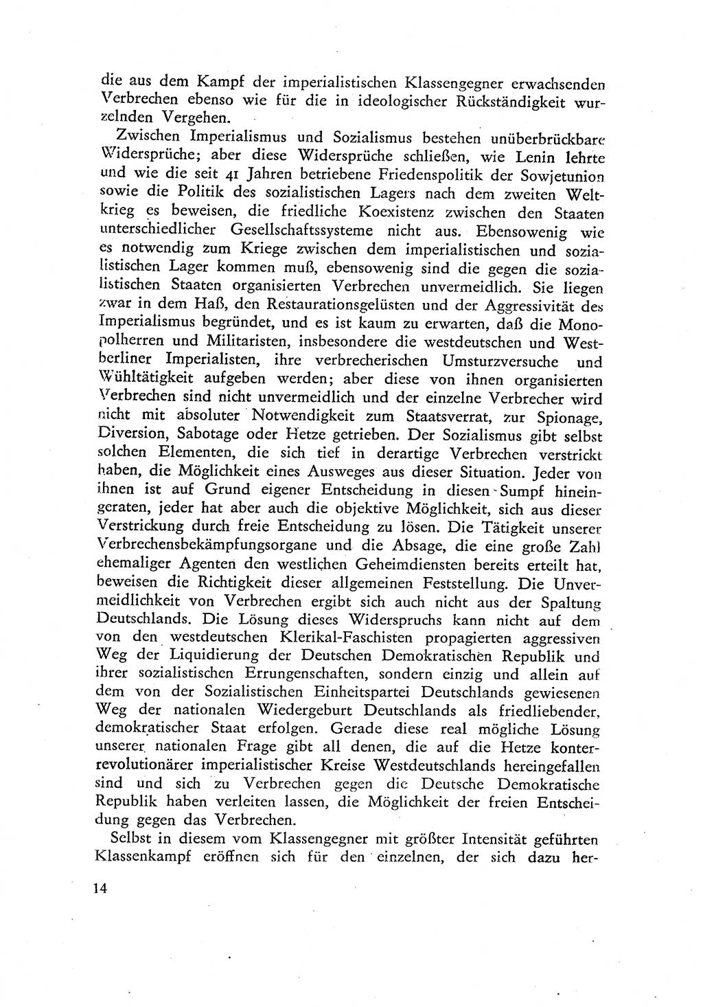 Beiträge zum Strafrecht [Deutsche Demokratische Republik (DDR)] 1959, Seite 14 (Beitr. Strafr. DDR 1959, S. 14)