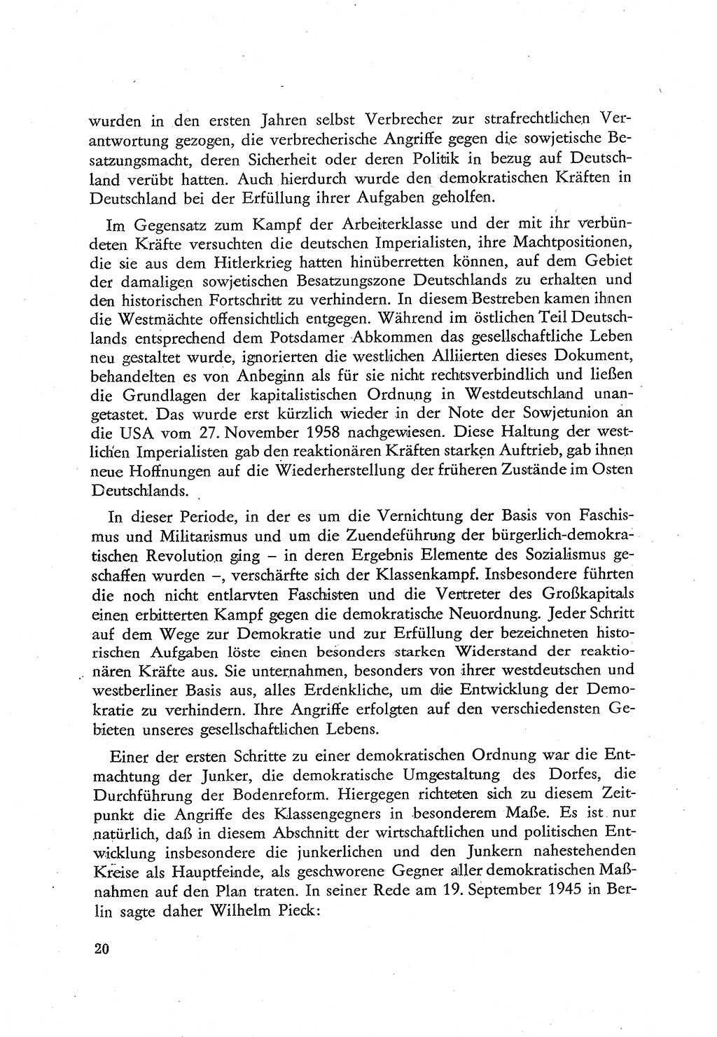 Beiträge zum Strafrecht [Deutsche Demokratische Republik (DDR)], Staatsverbrechen 1959, Seite 20 (Beitr. Strafr. DDR St.-Verbr. 1959, S. 20)