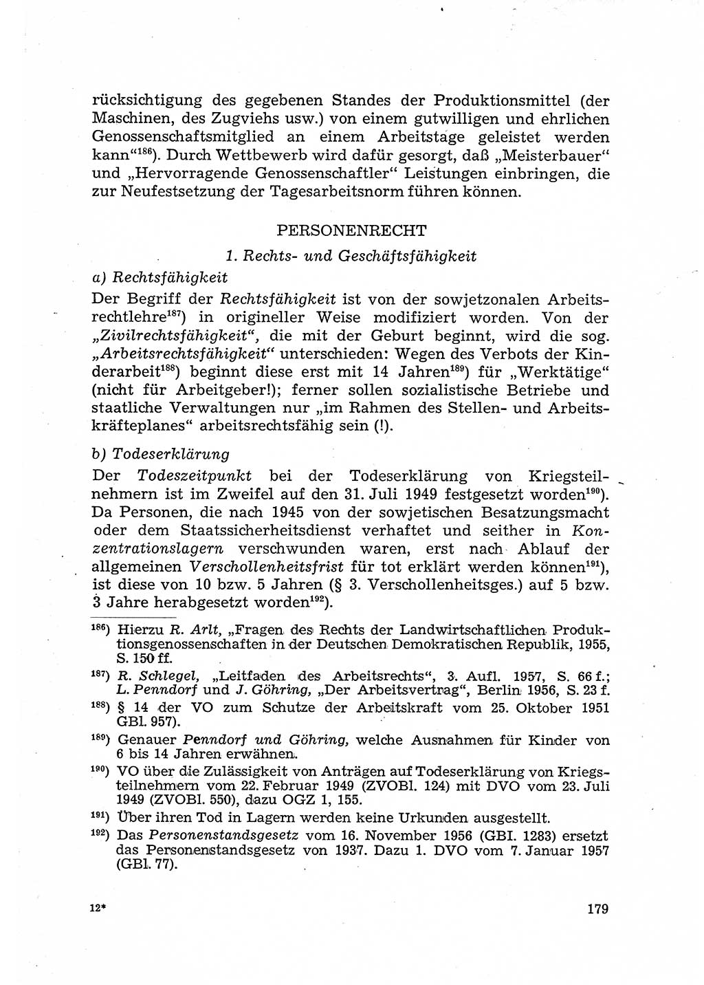 Justiz in der Sowjetischen Besatzungszone (SBZ) Deutschlands [Deutsche Demokratische Republik (DDR)], Bundesministerium für Gesamtdeutsche Fragen (BMG) [Bundesrepublik Deutschland (BRD)] 1959, Seite 179 (Just. SBZ Dtl. DDR BMG BRD 1959, S. 179)