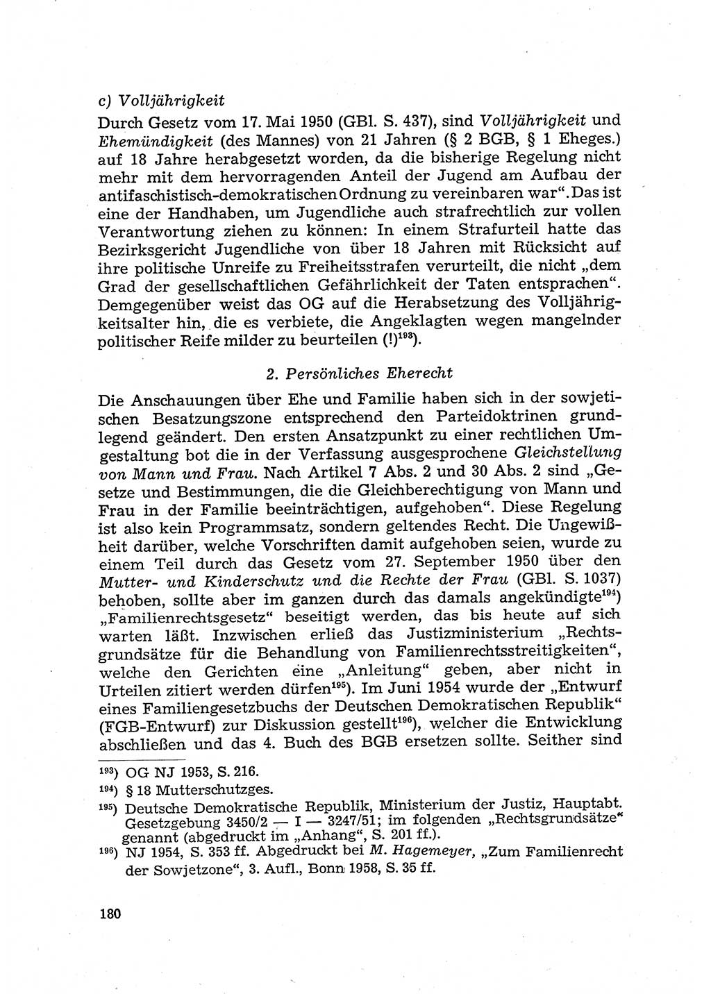 Justiz in der Sowjetischen Besatzungszone (SBZ) Deutschlands [Deutsche Demokratische Republik (DDR)], Bundesministerium für Gesamtdeutsche Fragen (BMG) [Bundesrepublik Deutschland (BRD)] 1959, Seite 180 (Just. SBZ Dtl. DDR BMG BRD 1959, S. 180)