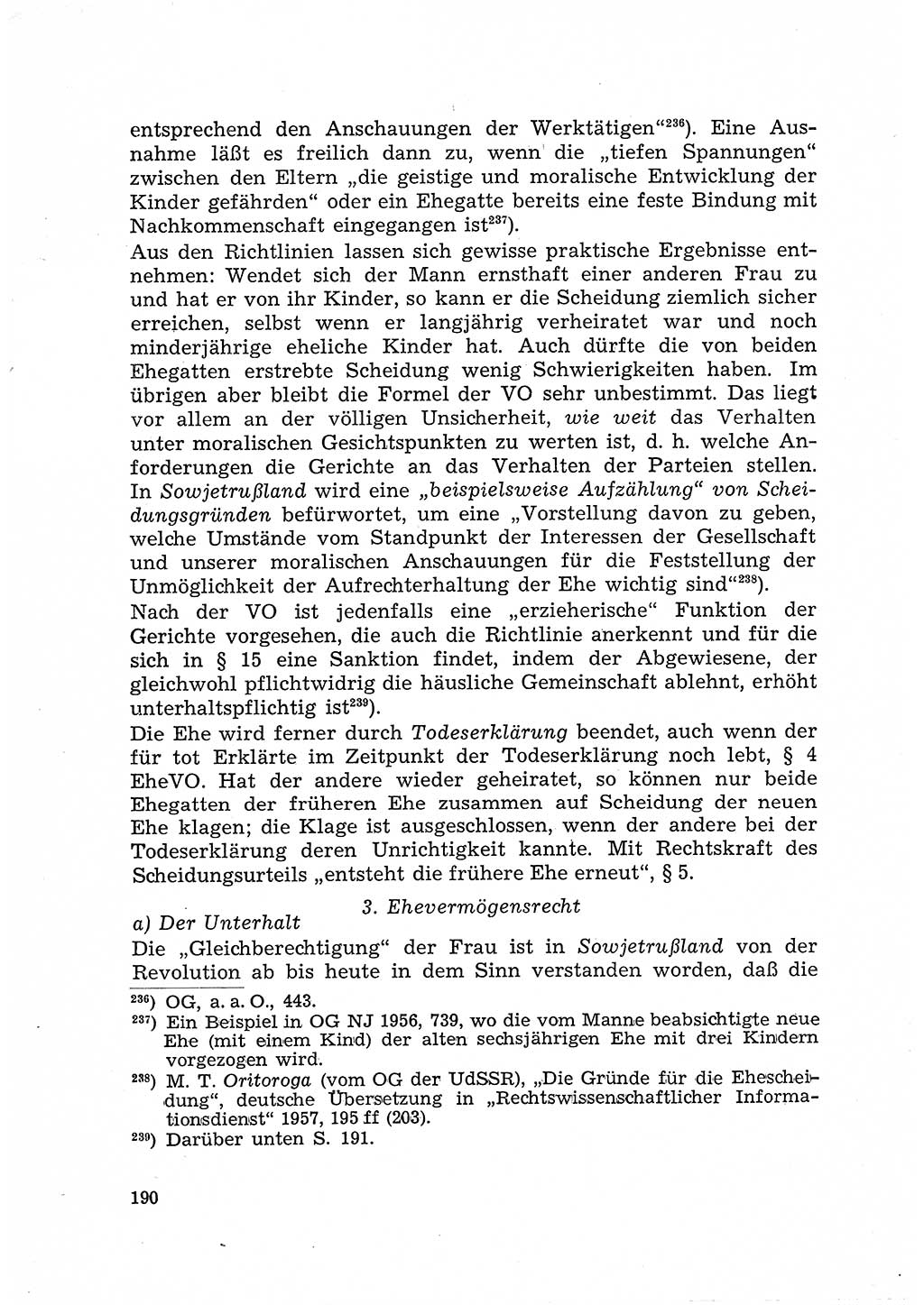 Justiz in der Sowjetischen Besatzungszone (SBZ) Deutschlands [Deutsche Demokratische Republik (DDR)], Bundesministerium für Gesamtdeutsche Fragen (BMG) [Bundesrepublik Deutschland (BRD)] 1959, Seite 190 (Just. SBZ Dtl. DDR BMG BRD 1959, S. 190)