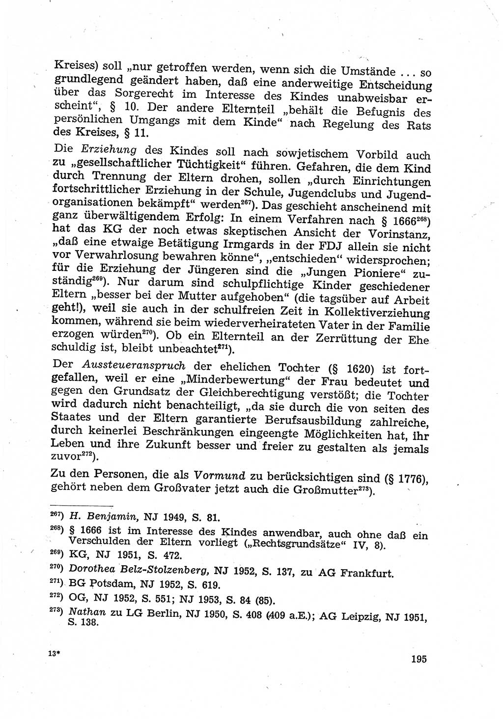 Justiz in der Sowjetischen Besatzungszone (SBZ) Deutschlands [Deutsche Demokratische Republik (DDR)], Bundesministerium für Gesamtdeutsche Fragen (BMG) [Bundesrepublik Deutschland (BRD)] 1959, Seite 195 (Just. SBZ Dtl. DDR BMG BRD 1959, S. 195)