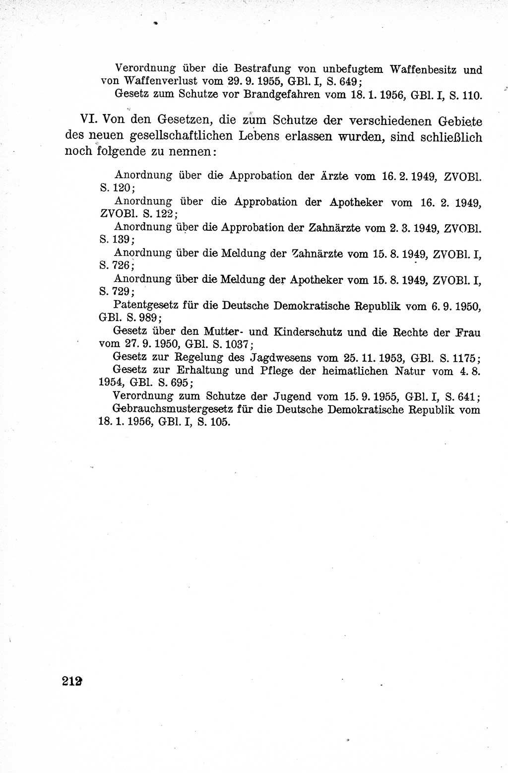 Lehrbuch des Strafrechts der Deutschen Demokratischen Republik (DDR), Allgemeiner Teil 1959, Seite 212 (Lb. Strafr. DDR AT 1959, S. 212)